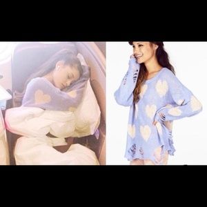 WILDFOX All Over Love Lennon Sweater